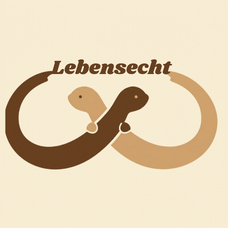 Lebens.echt Logo – zwei Otter bilden eine liegende Acht